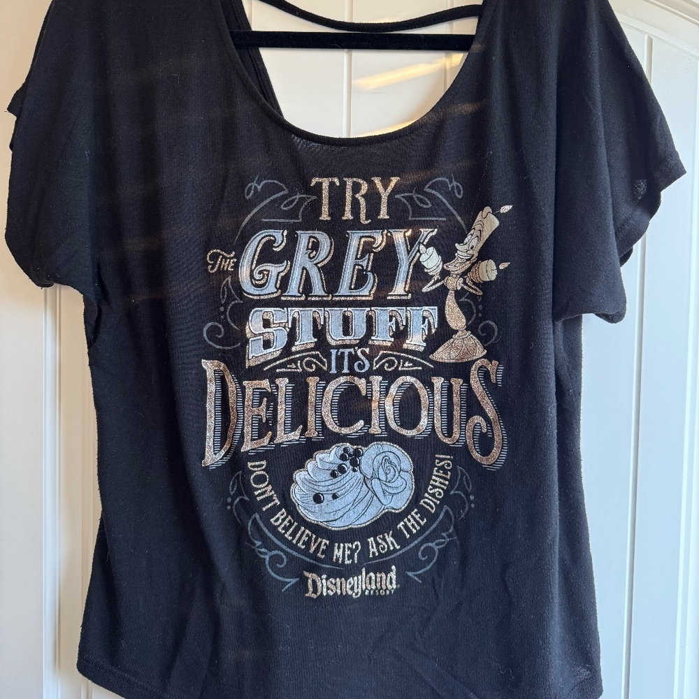 Disney Parks Try the Grey Stuff Disneyland Shirt Beauty & the Beast Lumière LE